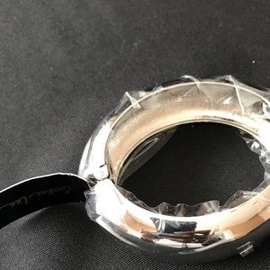 Sliver tone cuff bracelet